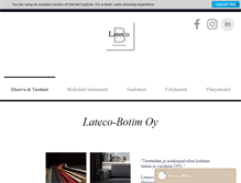 Tablet Screenshot of lateco.fi